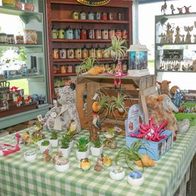 Home decor at Mikie's Ice Cream & Green Cow Giftshop