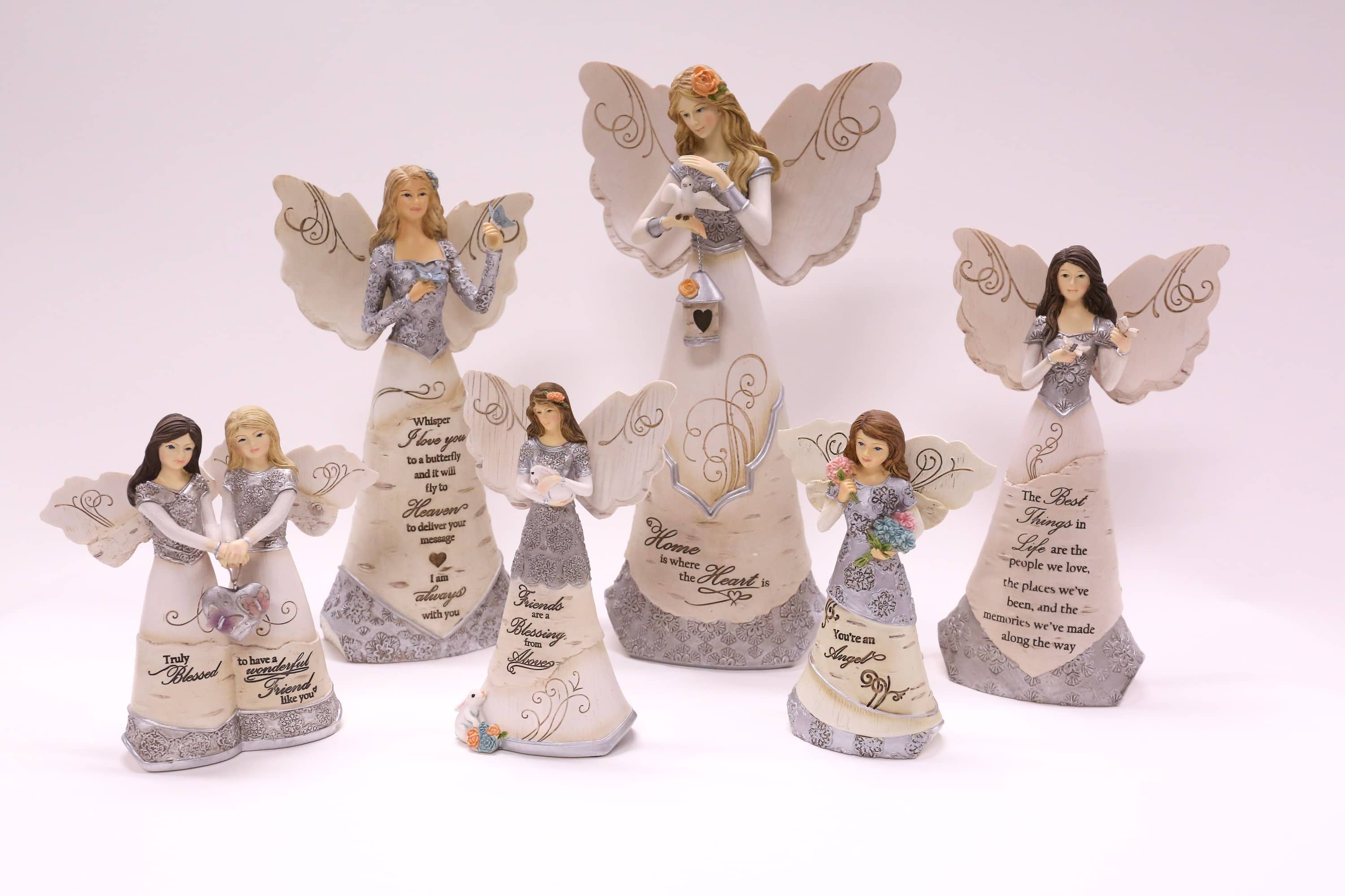Angel figurines at Mikie's Ice Cream & Green Cow Giftshop